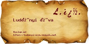 Ludányi Éva névjegykártya